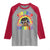 Funny 120 Days Smarter Afro African American Girl Raglan Shirt