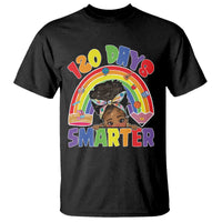 Funny 120 Days Smarter Afro African American Girl T Shirt