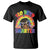 Funny 120 Days Smarter Afro African American Girl T Shirt