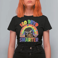 Funny 120 Days Smarter Afro African American Girl T Shirt For Women