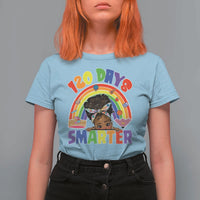 Funny 120 Days Smarter Afro African American Girl T Shirt For Women
