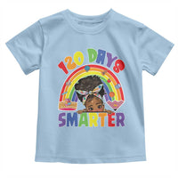 Funny 120 Days Smarter Afro African American Girl Toddler T Shirt
