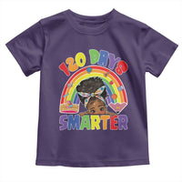 Funny 120 Days Smarter Afro African American Girl Toddler T Shirt