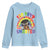 Funny 120 Days Smarter Afro African American Girl Youth Sweatshirt
