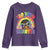 Funny 120 Days Smarter Afro African American Girl Youth Sweatshirt