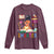 Funny 100 Days Smarter Black Afro African American Girl Long Sleeve Shirt