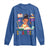 Funny 100 Days Smarter Black Afro African American Girl Long Sleeve Shirt