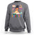 Funny 100 Days Smarter Black Afro African American Girl Sweatshirt