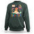 Funny 100 Days Smarter Black Afro African American Girl Sweatshirt
