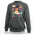 Funny 100 Days Smarter Black Afro African American Girl Sweatshirt