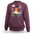 Funny 100 Days Smarter Black Afro African American Girl Sweatshirt