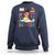 Funny 100 Days Smarter Black Afro African American Girl Sweatshirt