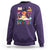 Funny 100 Days Smarter Black Afro African American Girl Sweatshirt