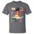 Funny 100 Days Smarter Black Afro African American Girl T Shirt