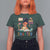 Funny 100 Days Smarter Black Afro African American Girl T Shirt For Women