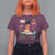 Funny 100 Days Smarter Black Afro African American Girl T Shirt For Women