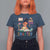 Funny 100 Days Smarter Black Afro African American Girl T Shirt For Women