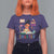 Funny 100 Days Smarter Black Afro African American Girl T Shirt For Women