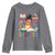 Funny 100 Days Smarter Black Afro African American Girl Youth Sweatshirt