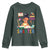 Funny 100 Days Smarter Black Afro African American Girl Youth Sweatshirt