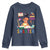Funny 100 Days Smarter Black Afro African American Girl Youth Sweatshirt