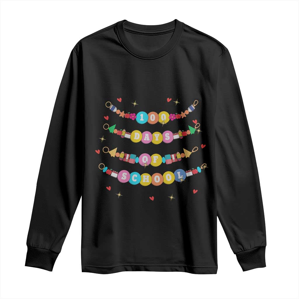 Funny 100 Days Of School Bracelet Long Sleeve Shirt
