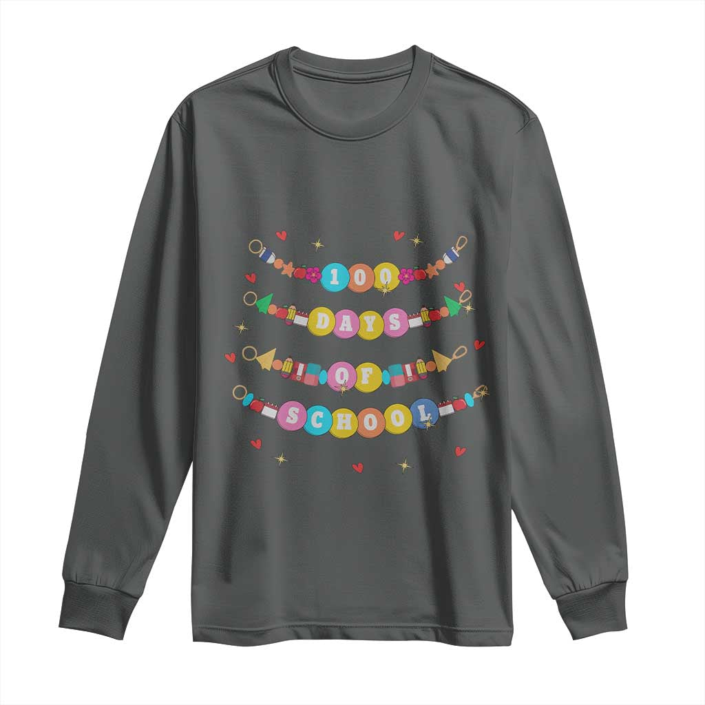 Funny 100 Days Of School Bracelet Long Sleeve Shirt