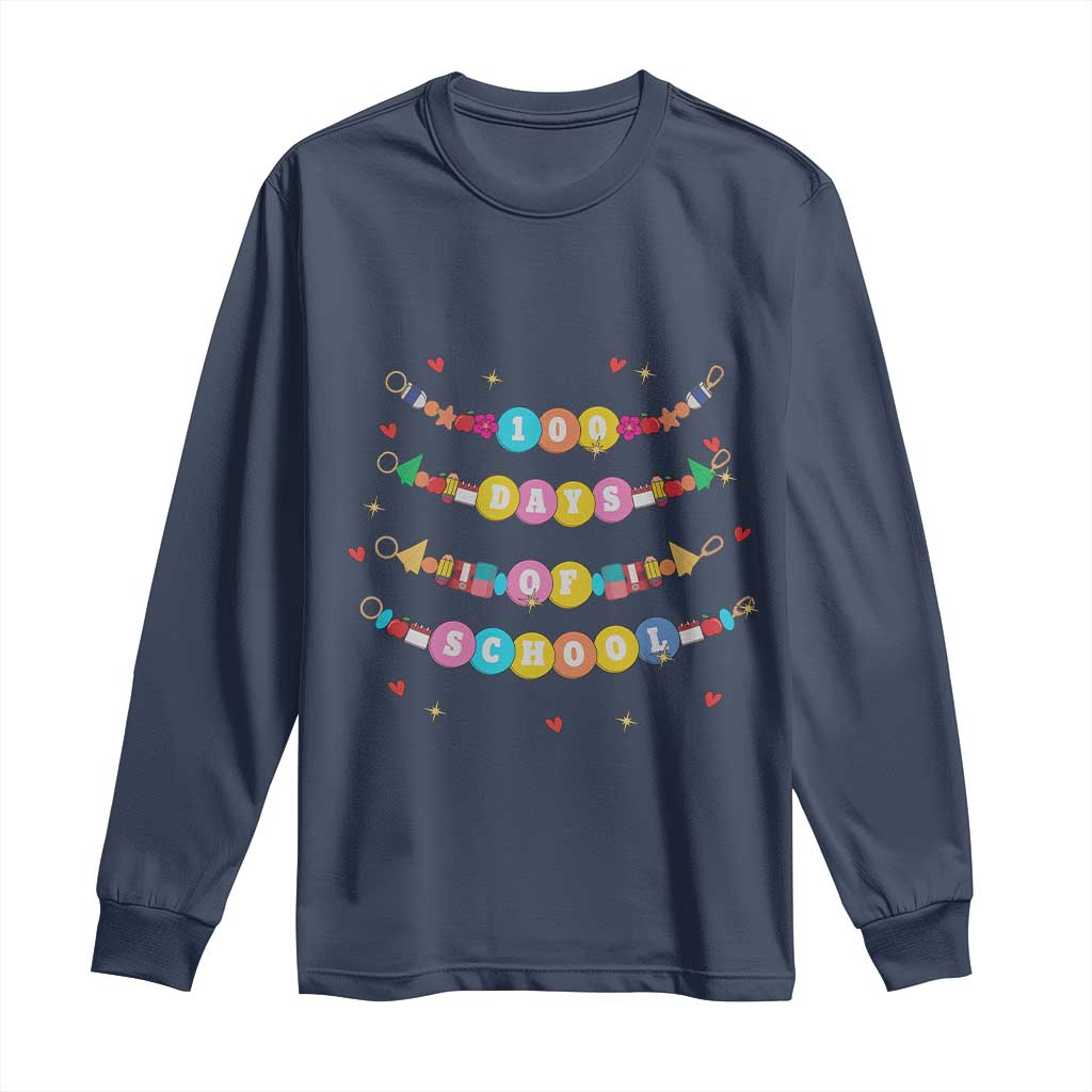Funny 100 Days Of School Bracelet Long Sleeve Shirt