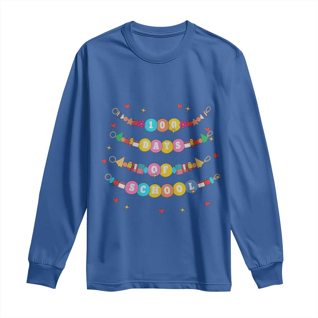 Funny 100 Days Of School Bracelet Long Sleeve Shirt