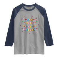 Funny 100 Days Of School Bracelet Raglan Shirt