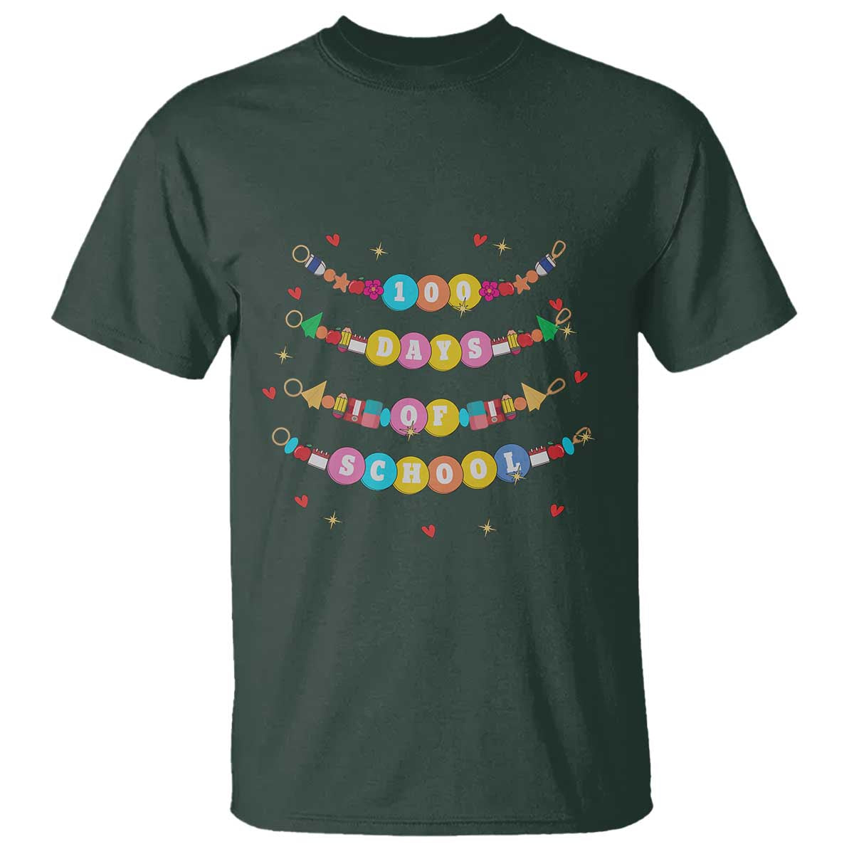 Funny 100 Days Of School Bracelet T Shirt