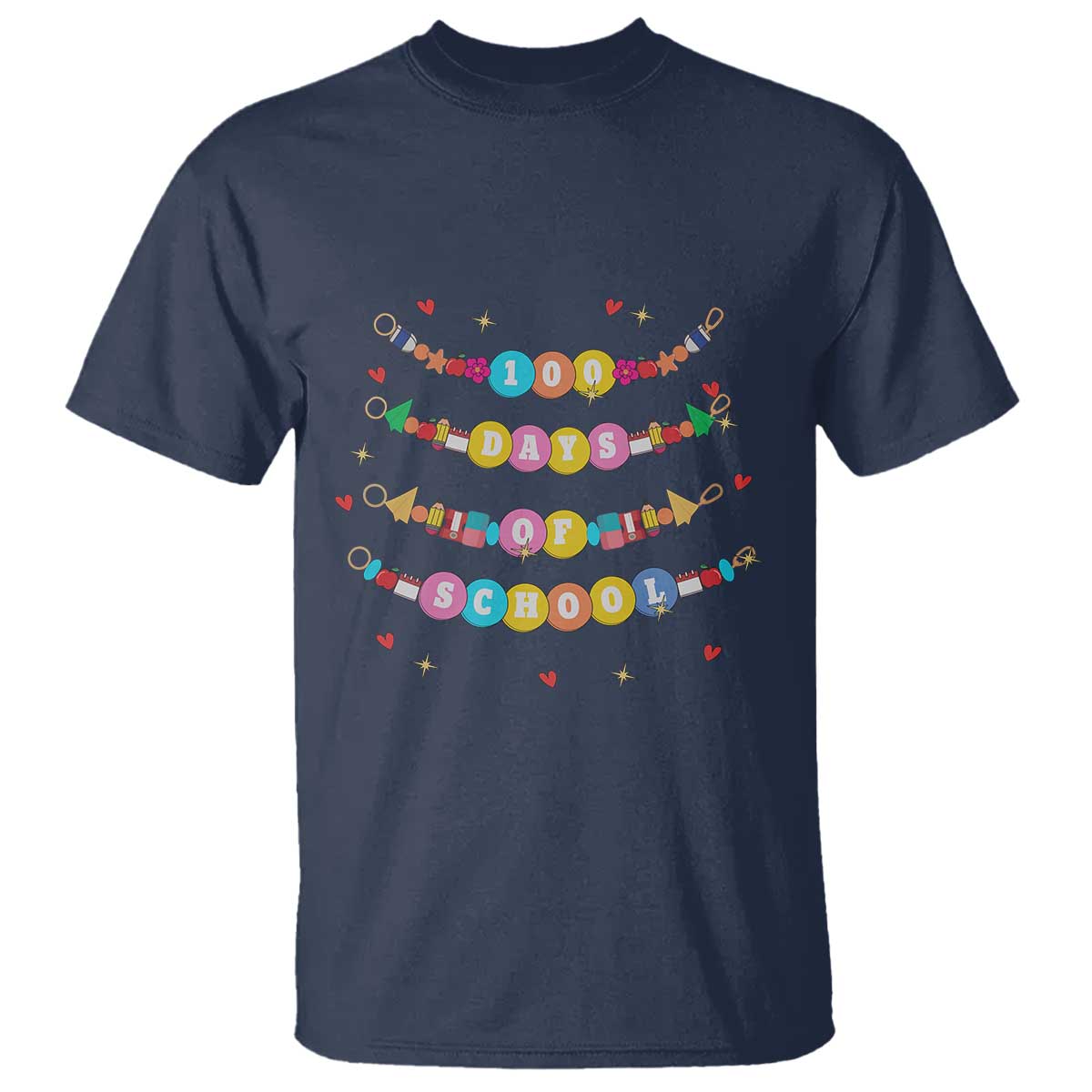 Funny 100 Days Of School Bracelet T Shirt