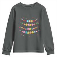 Funny 100 Days Of School Bracelet Youth Sweatshirt