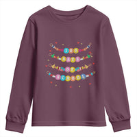 Funny 100 Days Of School Bracelet Youth Sweatshirt
