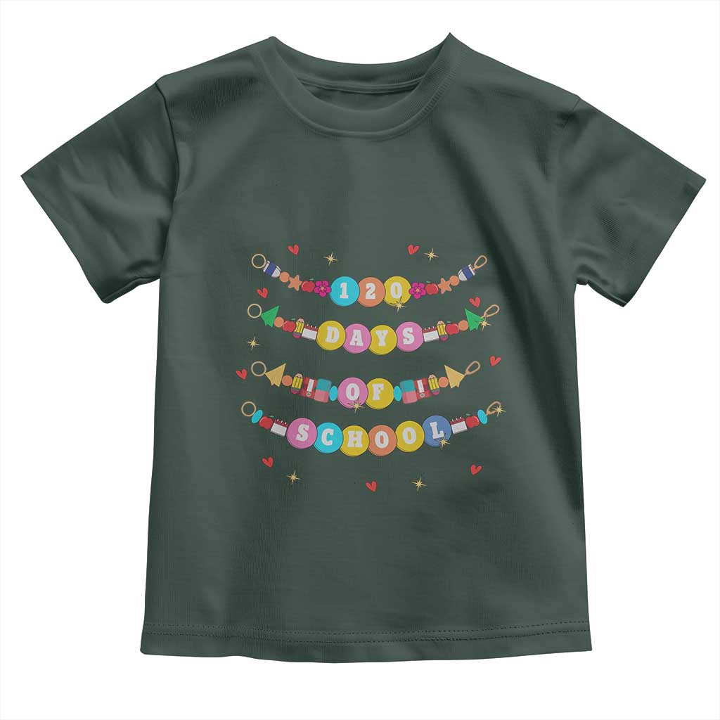 Funny 120 Days Of School Bracelet Toddler T Shirt