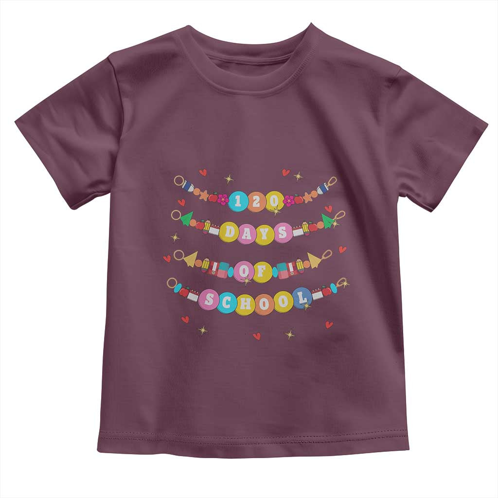 Funny 120 Days Of School Bracelet Toddler T Shirt