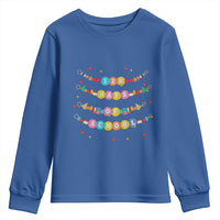 Funny 120 Days Of School Bracelet Youth Sweatshirt