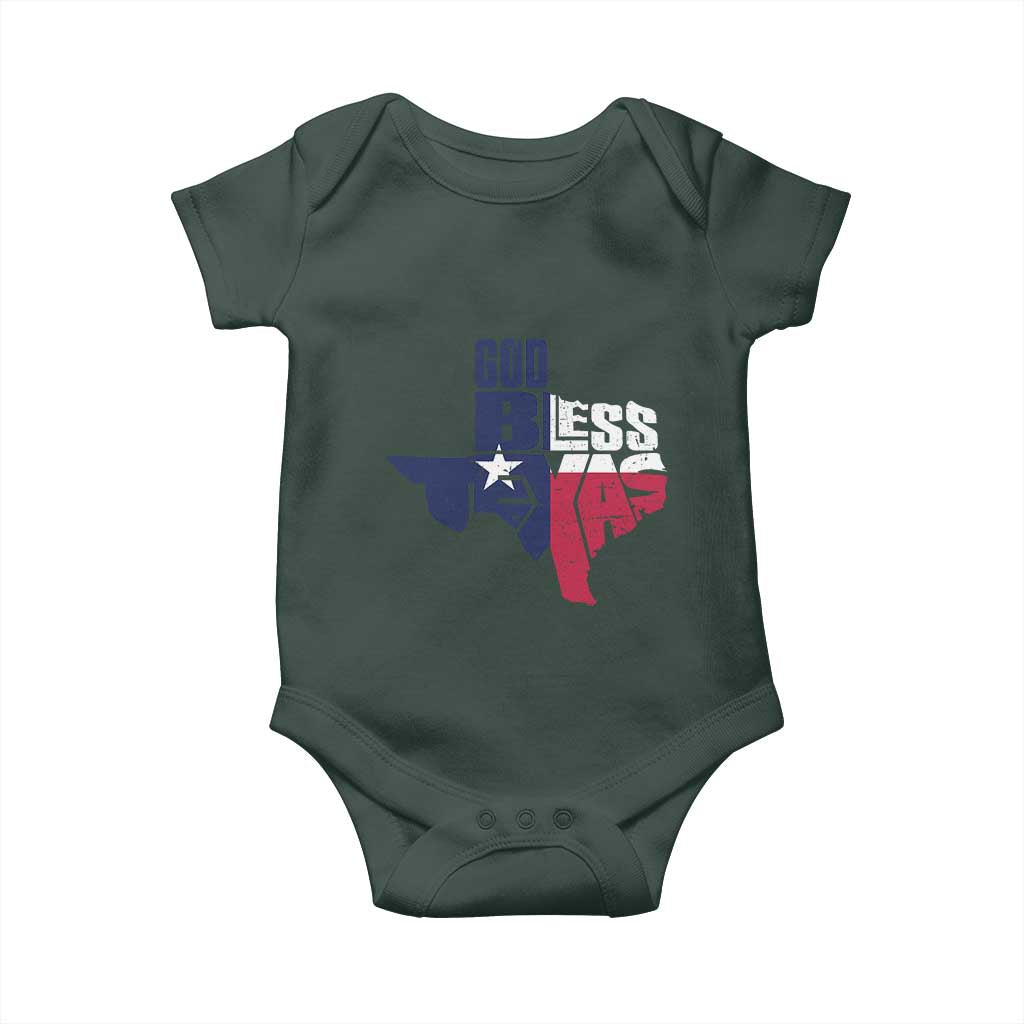American Texan Baby Onesie God Bless Texas TX Flag