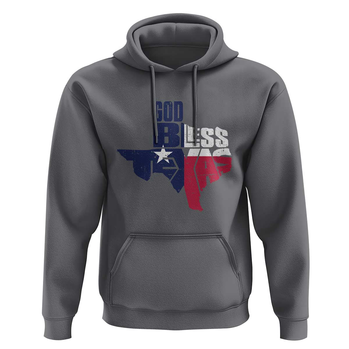 American Texan Hoodie God Bless Texas TX Flag