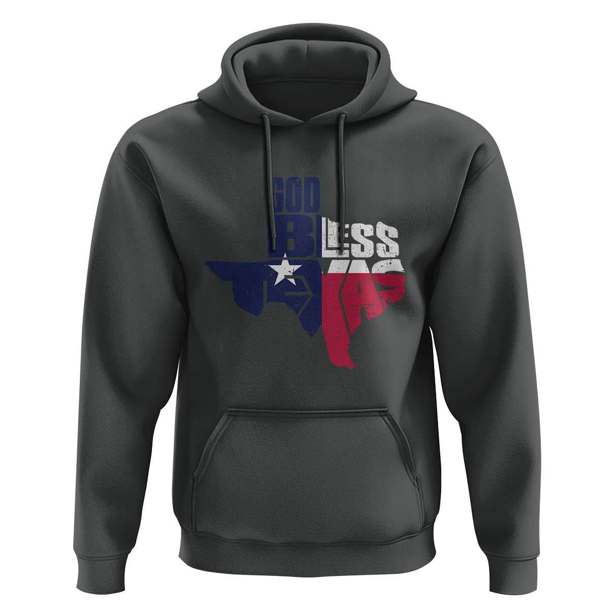 American Texan Hoodie God Bless Texas TX Flag