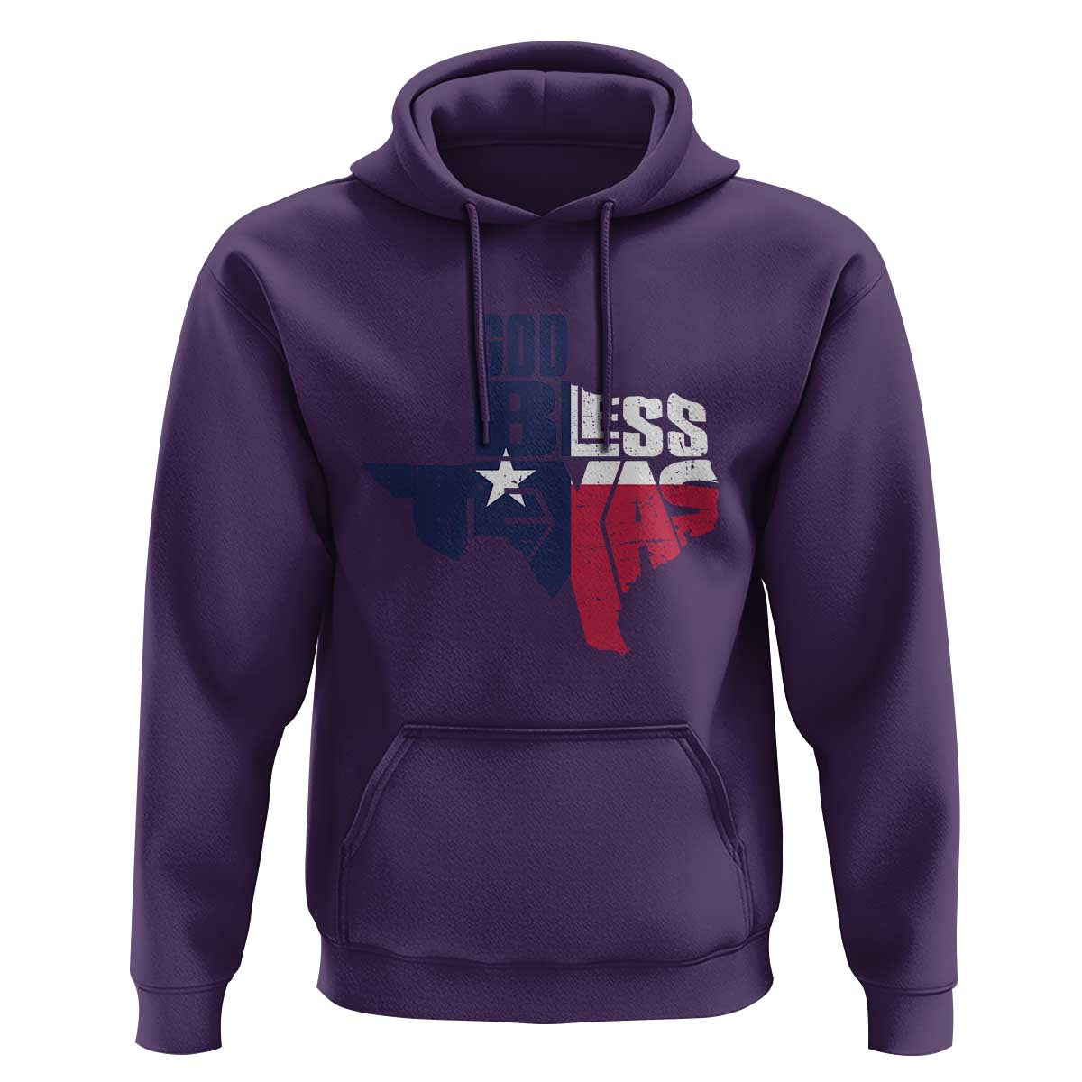 American Texan Hoodie God Bless Texas TX Flag