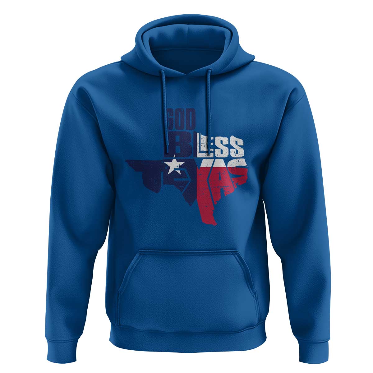 American Texan Hoodie God Bless Texas TX Flag