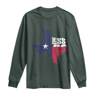 American Texan Long Sleeve Shirt God Bless Texas TX Flag