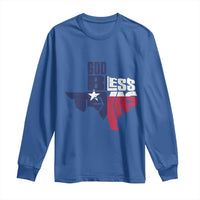 American Texan Long Sleeve Shirt God Bless Texas TX Flag