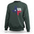 American Texan Sweatshirt God Bless Texas TX Flag
