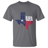 American Texan T Shirt God Bless Texas TX Flag