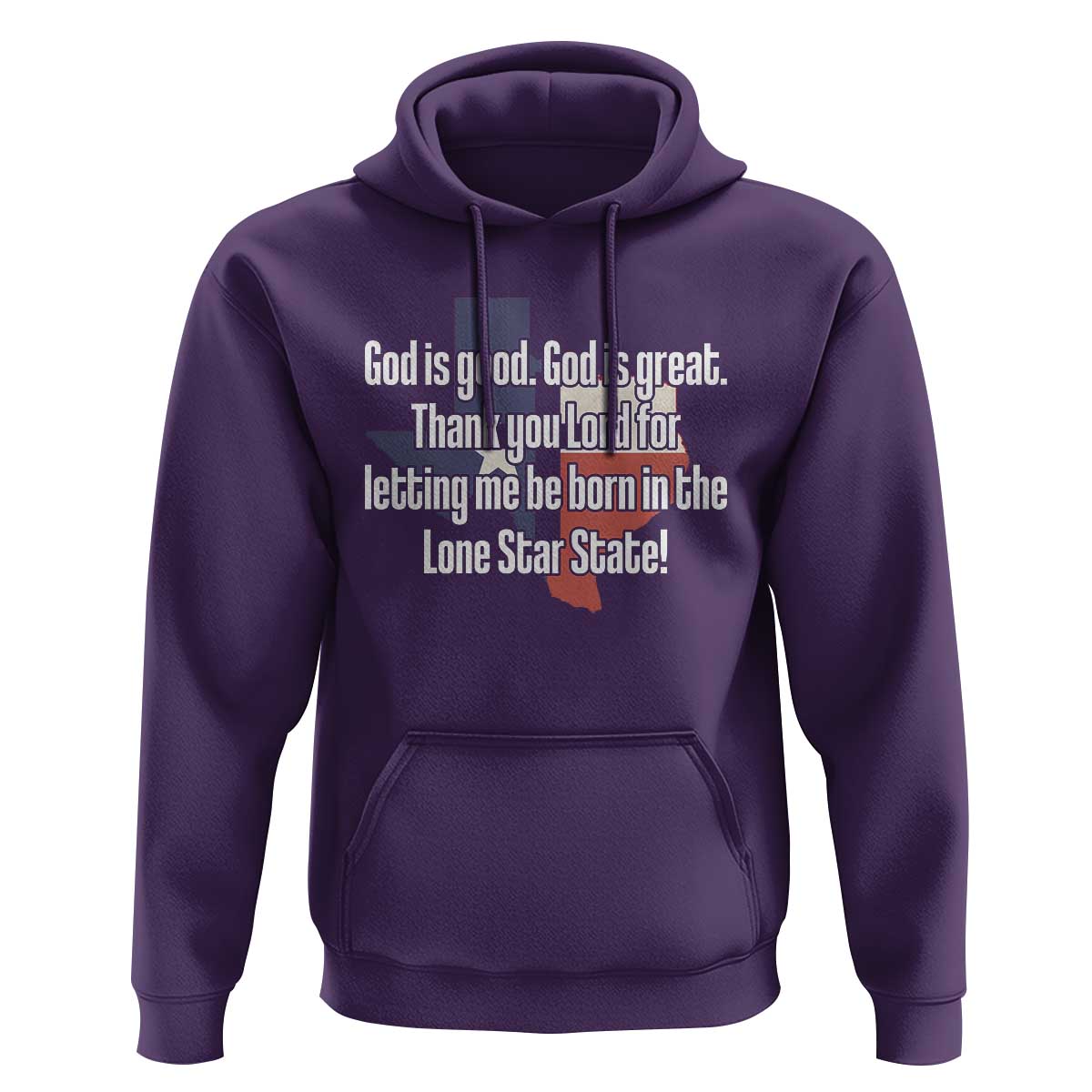 American Texan Jesus Hoodie God Is Good And Great Thank You Lord For Letting Me Be Born In The Lone Star State