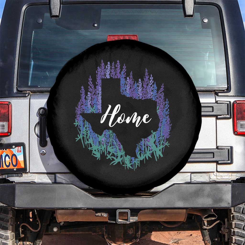 Texas Home State Map Pride Bluebonnets Spare Tire Cover