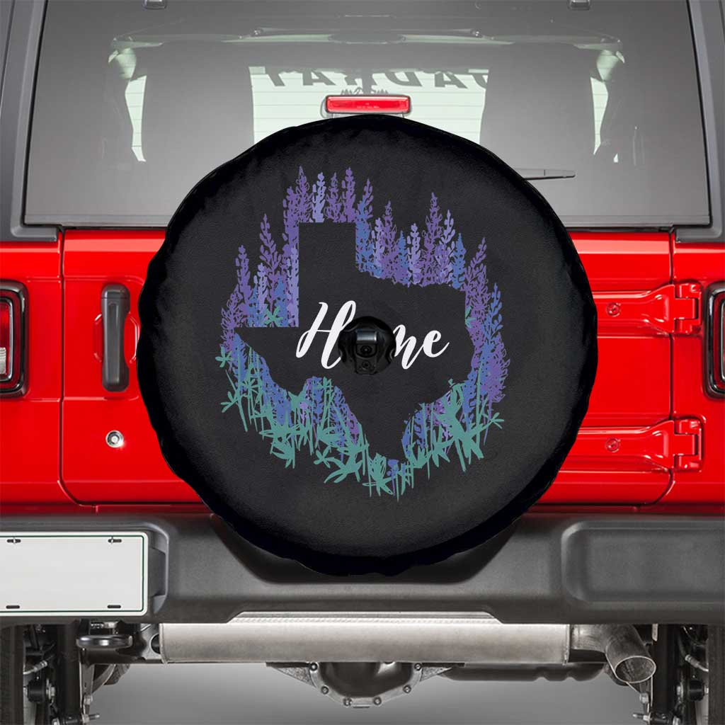 Texas Home State Map Pride Bluebonnets Spare Tire Cover