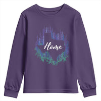 Texas Home State Map Pride Bluebonnets Youth Sweatshirt